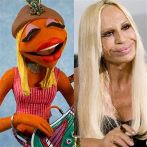 donatella versace janice muppets|Donatella Versace purple heart.